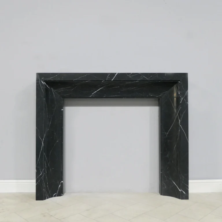 Lambeth Nero Marquina Honed Marble Fireplace Surround